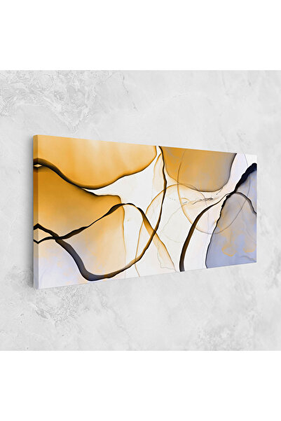 Arthub Canvas Painting, 100x200 cm, Bedroom and Living Room, Abstract With Lines, Abstract Alcohol Ink