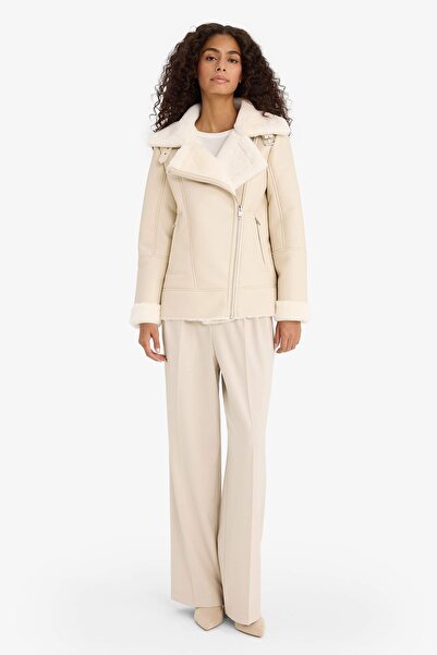 DeFacto Women's Coat F1823Ax/Bg414 Sand