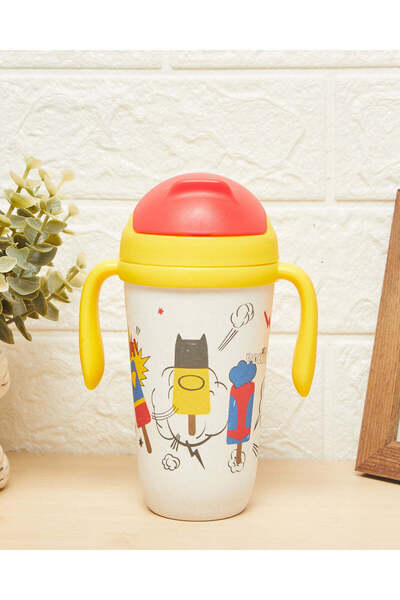 REDTAG زجاجة مياه للأطفال باللونين الأصفر والأحمر