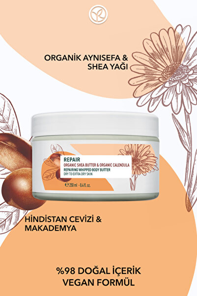 Yves Rocher Reparation Body Cream 250 ml - Intensive Repair and Nourishing Ca...