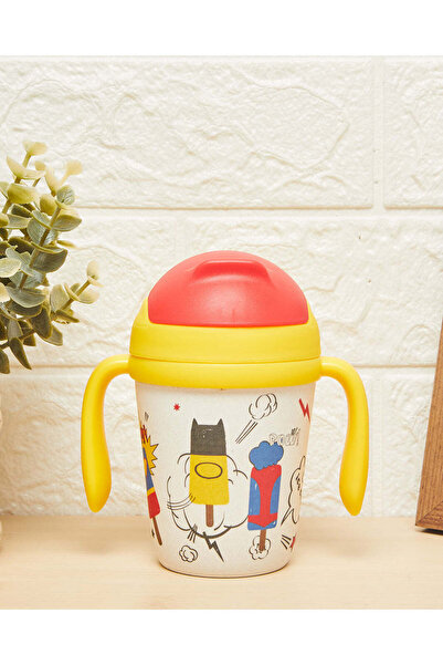 REDTAG زجاجة مياه للأطفال باللونين الأصفر والأحمر