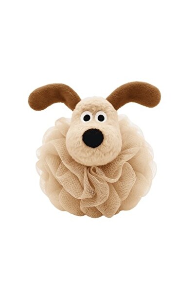 Mixbo Burete de baie exfoliant, plasă, model câine, cu sistem de agățare, cremă