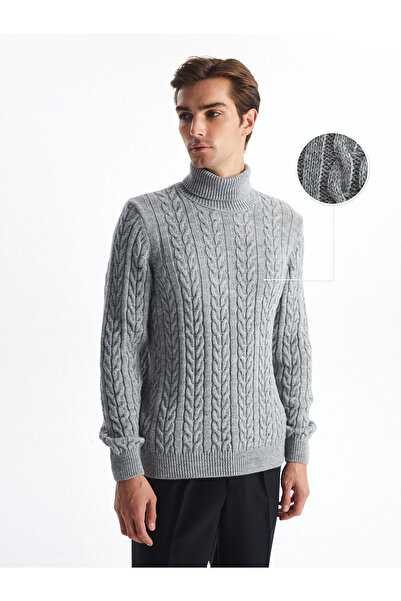 LC Waikiki Men's Knitwear Sweater - Turtleneck, Long Sleeve