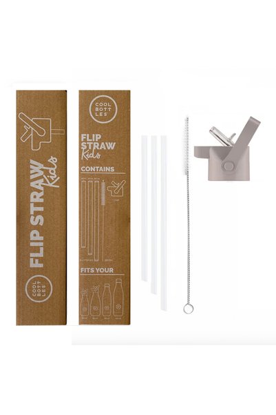 Kids Cap - Flip Straw - Grey