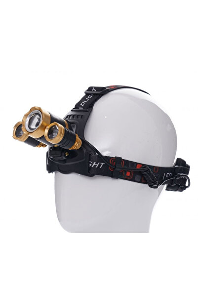 Maxrom Lanterna frontala de cap T6 LED cu 2x Q5 zoom 1-2000x 18A KD1246 Kraft...