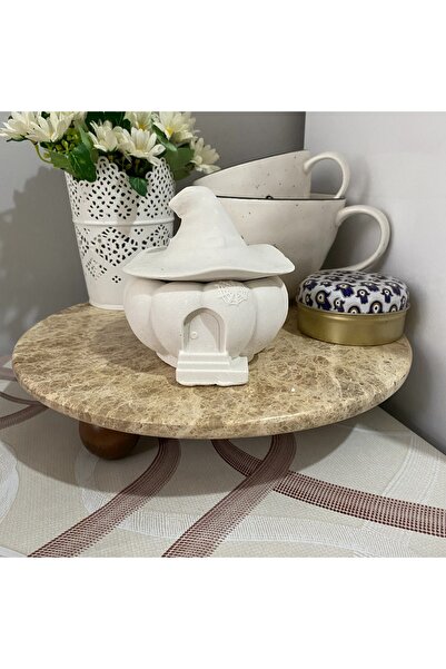 candleistanbul Dekoratif kabak şapkalı obje çok amaçlı mumluk ve saksı kaktüs...