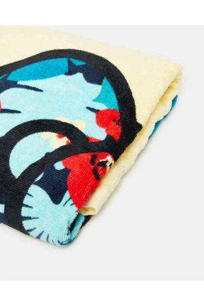 REDTAG Yellow Hello Kitty Beach Towel