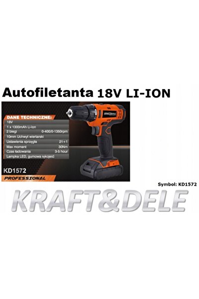Maxrom Autofiletanta pe acumulator 18V 1.3Ah KraftDele KD1572