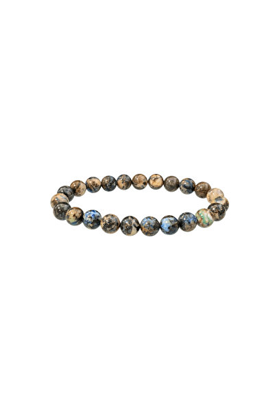 LAXMİ Bratara din Crisocola 8mm, pentru comunicare si intelepciune