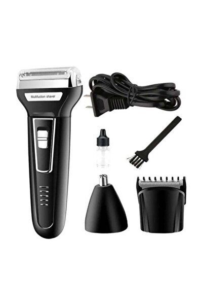 Generica Kemei 3-In-1 Portable Electric Shaver Black/Silver
