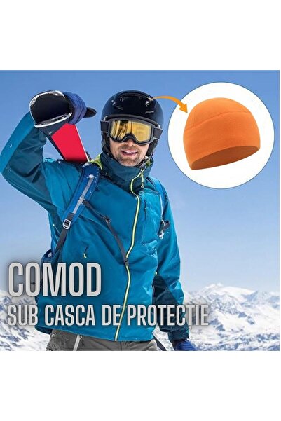 Hipolar Autumn - Winter Hat, Black, Soft Polar Fleece, Size L 54 Semi-elastic