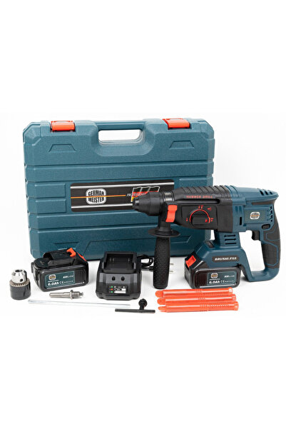 OEM Trusa ciocan rotopercutor German Meister cu 2 acumulatori 36V - 6 ah