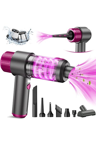 Generic 4 in 1 Air Duster Portable Mini LED Light 15000PA Cordless Handheld Car Vacuum Cleaner