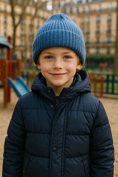 FELLMENS Beretă din lână Indigo F material reiat pentru băieți 7-12 ani