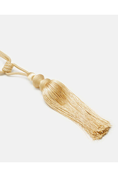 REDTAG Beige Tie-Back With Tassel