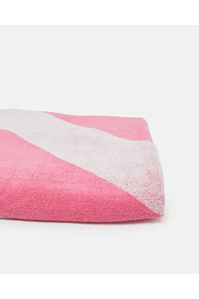 REDTAG Pink Diagonal Beach Towel