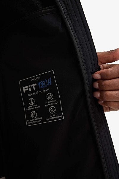 DeFacto Women's Coat C6035Ax/Bk81 Black