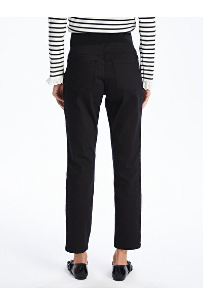 LC Waikiki Black Carrot Cut Maternity Pants with Abdominal Panels