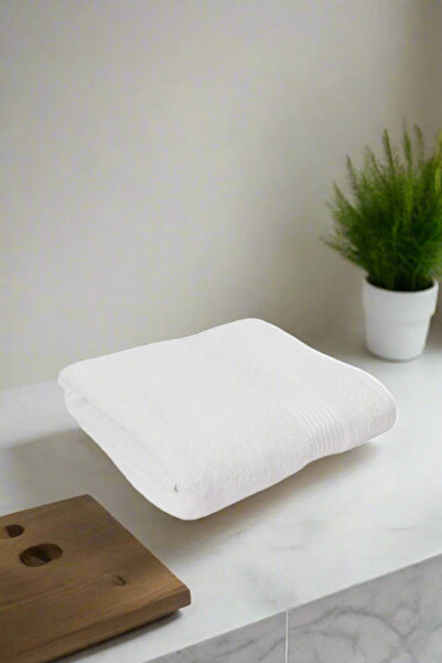 REDTAG White Soft Cotton Beach Towel