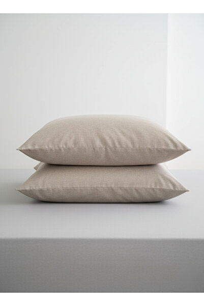 VİENNA 4-Piece Cotton Pillowcase Set 50X70 cm – Double Color Combination – 20 cm Cover Model