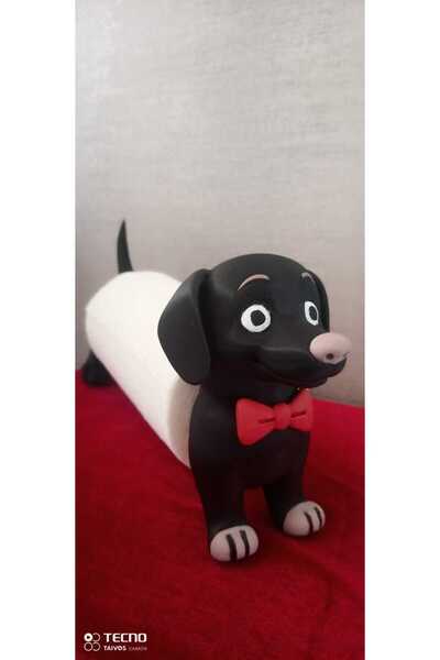 GEZEGENX Dekoratif Kağıt Havluluk, Tezgah Uyumlu Rulo Kağıt Havluluk, Köpek F...