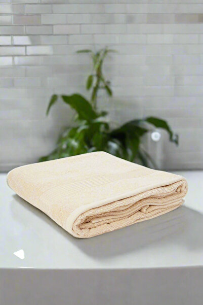 REDTAG Beige Soft Cotton Beach Towel