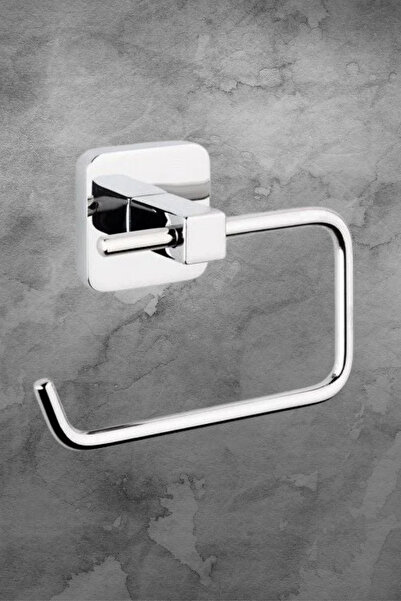 MegaVitrin Tema Kare Series Lidless Toilet Paper Holder |   Stainless Steel 3...