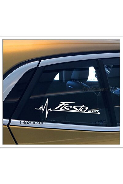 Oto Sticker Ford Fiesta Sport nabız Kalp Atışı Ritim Sticker 2 Ad.
