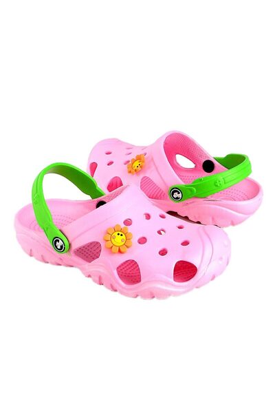 Jose Amorales Papuci/saboti, clogs, pentru copii, spuma EVA, roz si verde, ma...