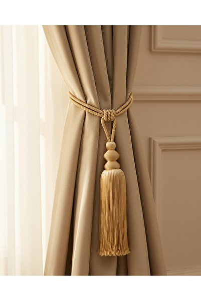 REDTAG Beige Tie-Back With Tassel