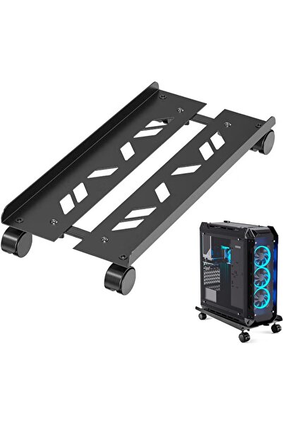 YESMAX حامل وحدة المعالجة المركزية المحمول، حامل برج الكمبيوتر القابل للتعديل، حامل علبة الكمبيوتر، حامل وحدة المعالجة المركزية للمكتب والمنزل