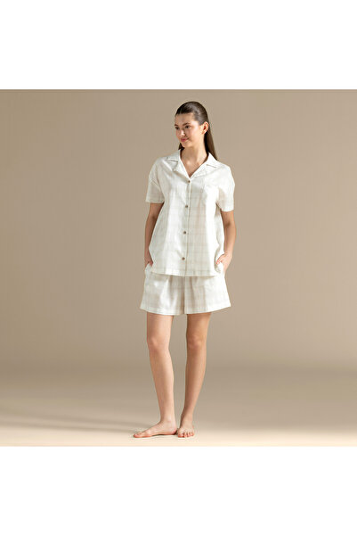 Chakra Pıa Pıjama Takımı Ekru