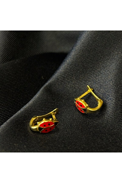 Arpaş 14 Ayar Uğur Böcekli Çocuk Küpesi