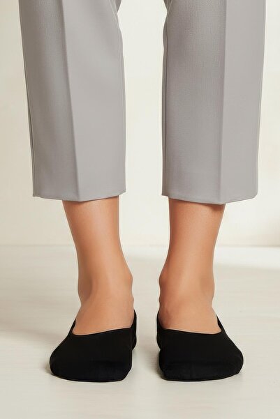 Rays 12 чифта дамски черни еластични памучни плетени чорапи до глезена 1020