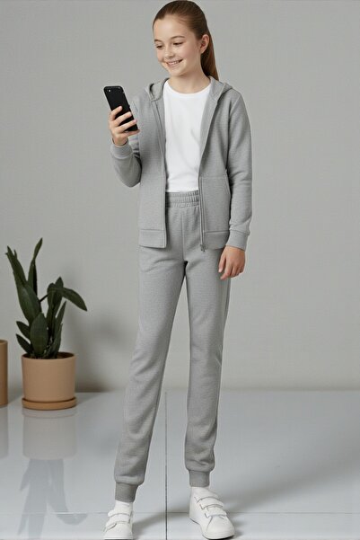 han elegant 2-Piece Girls' Top and Bottom Tracksuit Set