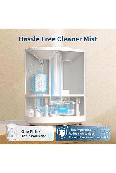 ASAKUKI 4L Top-Fill Ultrasonic Cool Mist Humidifier