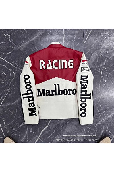 CUSTOM F1 Racing Satin Jacket - Handmade Embroidery, Waterproof Outdoor Jacket