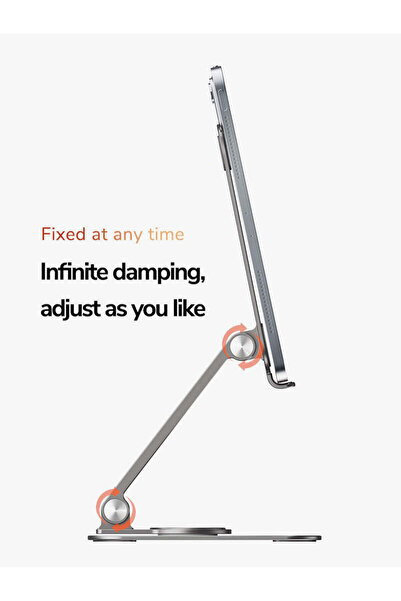 Cabletime Aluminum 360° Adjustable Rotating Tablet Stand