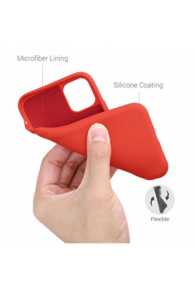 KWmobile Case for iPhone 11, Silicone, Red, 50791.218