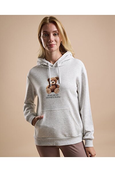 R&B هودي مطبوع بأكمام طويلة