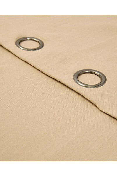 REDTAG Ivory Embossed Blackout Curtain (1 Pair)