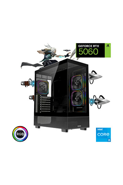 güneysu intel i5 14400f 16GB 500Gb SSD RTX 5060 Oyuncu Bilgisayarı
