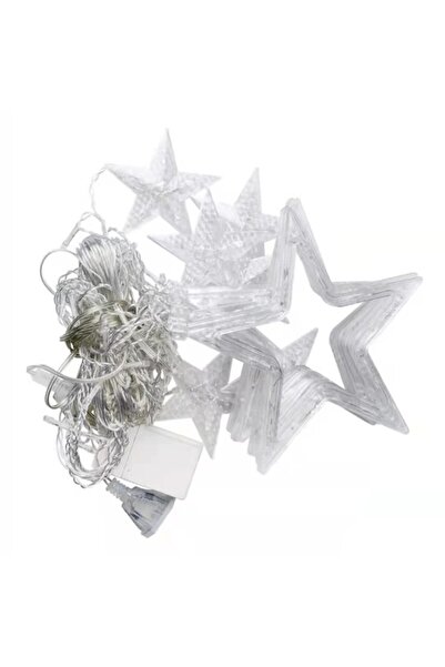 OricareFain Instalatie craciun Perdea, 3 m, luminoasa de stele, Interior/Exterior, Interconectabila, Albastru