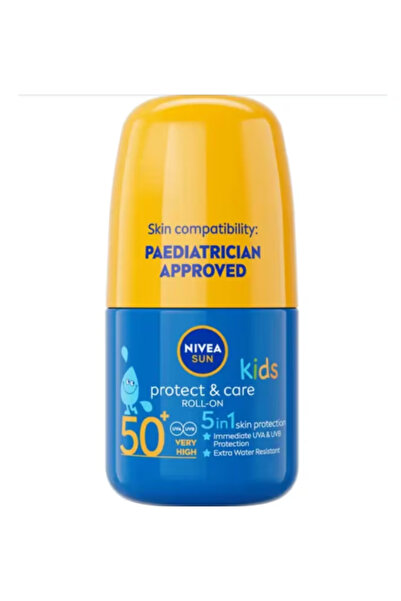 Nivea Sun Protectie solara pentru copii Roll-on Protect&Care SPF 50+, 50ml, N...