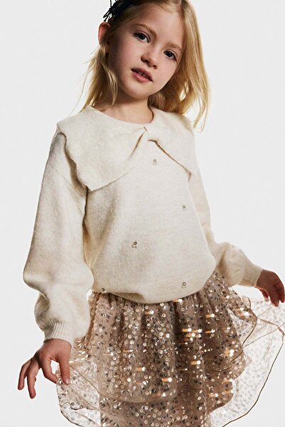 H&M Sequined tulle skirt