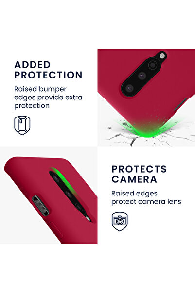 KWmobile Case for OnePlus 8, Silicone, Red, 51867.106