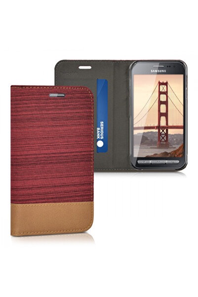 KWmobile Husă pentru Samsung Galaxy Xcover 3, Textilă, Roșu, 38237.20