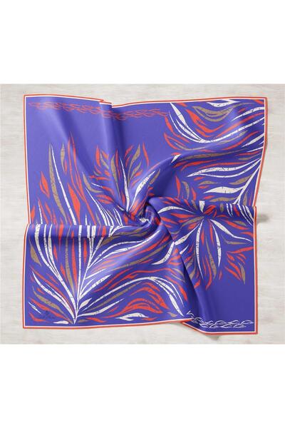 Silk Home Μωβ, βιζόν, φωτεινό πορτοκαλί, εκρού με γεωμετρικό σχέδιο Tivil μετ...