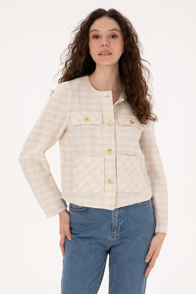 U.S. Polo Assn. Women's Cream Woven Coat 50308757-Vr256