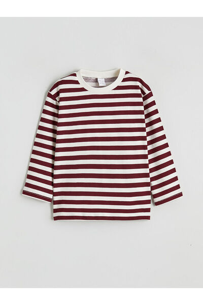 LC Waikiki Bisiklet Yaka Çizgili Erkek Bebek Tişört